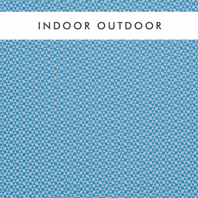 Cool aquamarine woven fabric with dense tiny pale triangular geometric marks