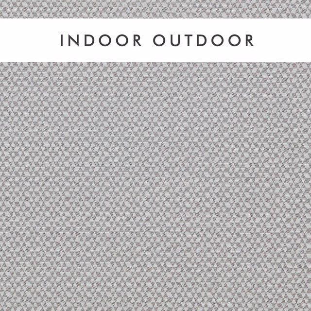 Cool grey outdoor weave with tiny diamond and triangular geometric texture