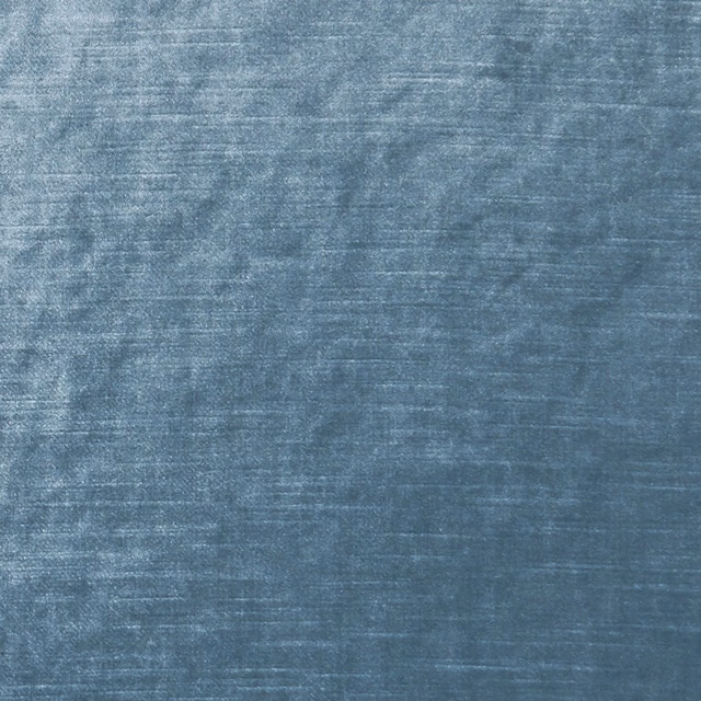 Mottled mineral blue-grey upholstery fabric with fine horizontal woven striations