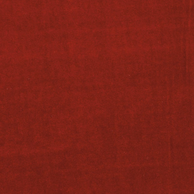 Deep flame-red fabric with subtle mottled shading and a softly brushed surface