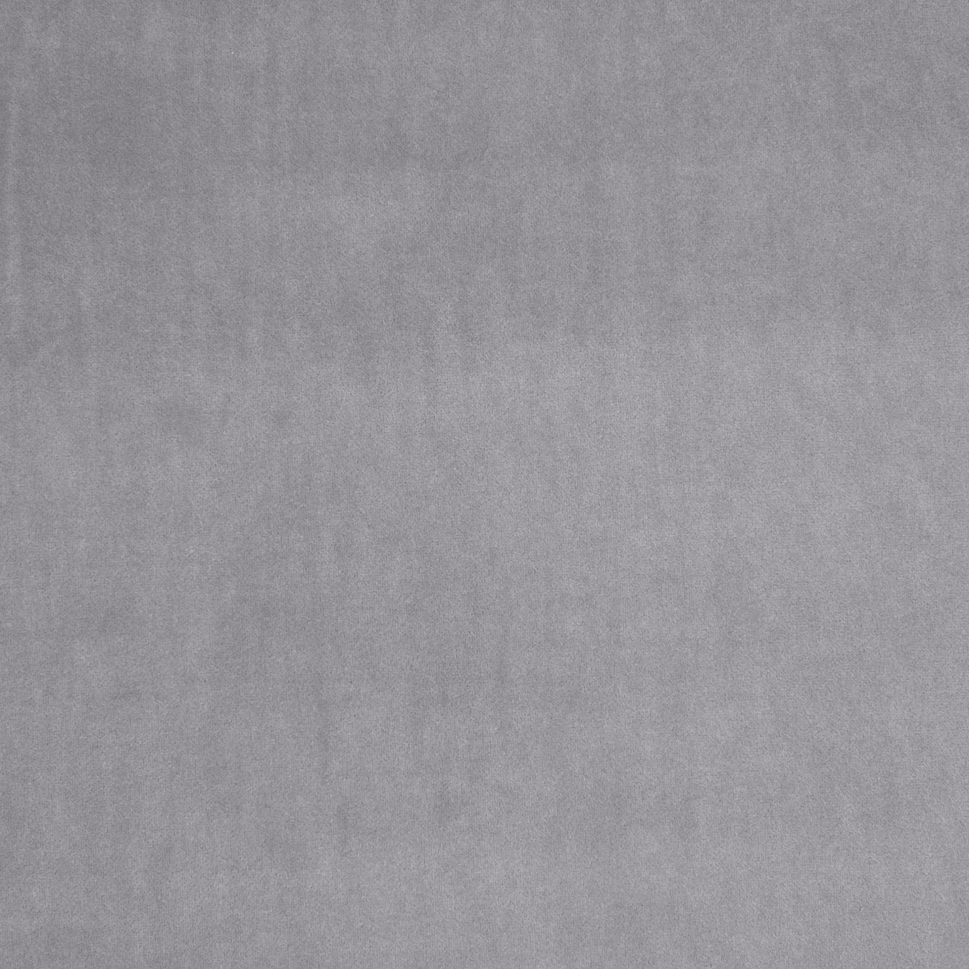 Close-up of cool mist-grey fabric with soft mottled weave and faint vertical striations