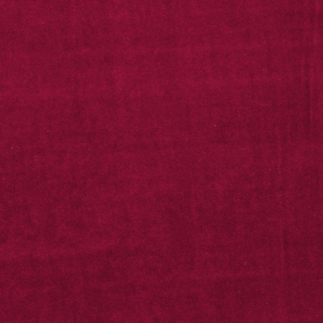 Deep raspberry red fabric with a softly brushed, subtly mottled surface