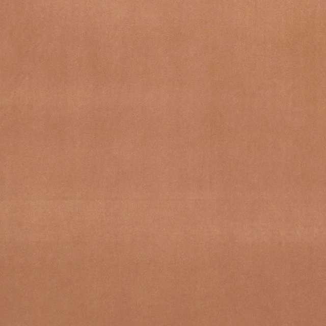 Close-up of plain muted sienna terracotta fabric with a soft, even texture