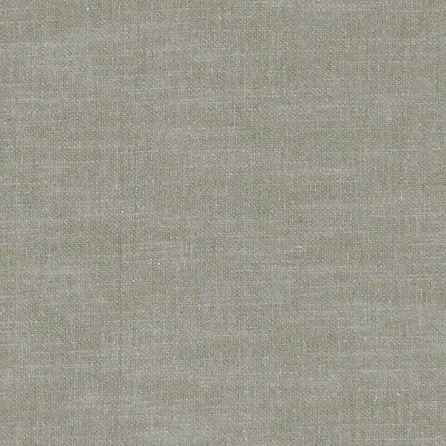 Muted sage-grey plain woven fabric with a fine crosshatched texture