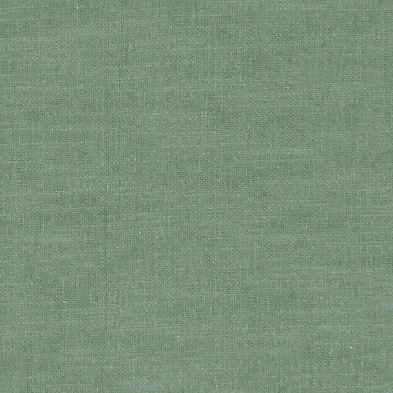 Muted emerald-green plain weave fabric with fine crosshatch texture and subtle tonal variation