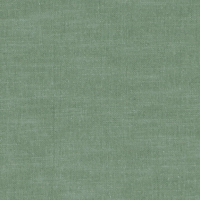 Muted emerald-green plain weave fabric with fine crosshatch texture and subtle tonal variation