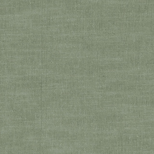 Muted herb-green woven fabric showing a fine crosshatch texture and softly greyed surface