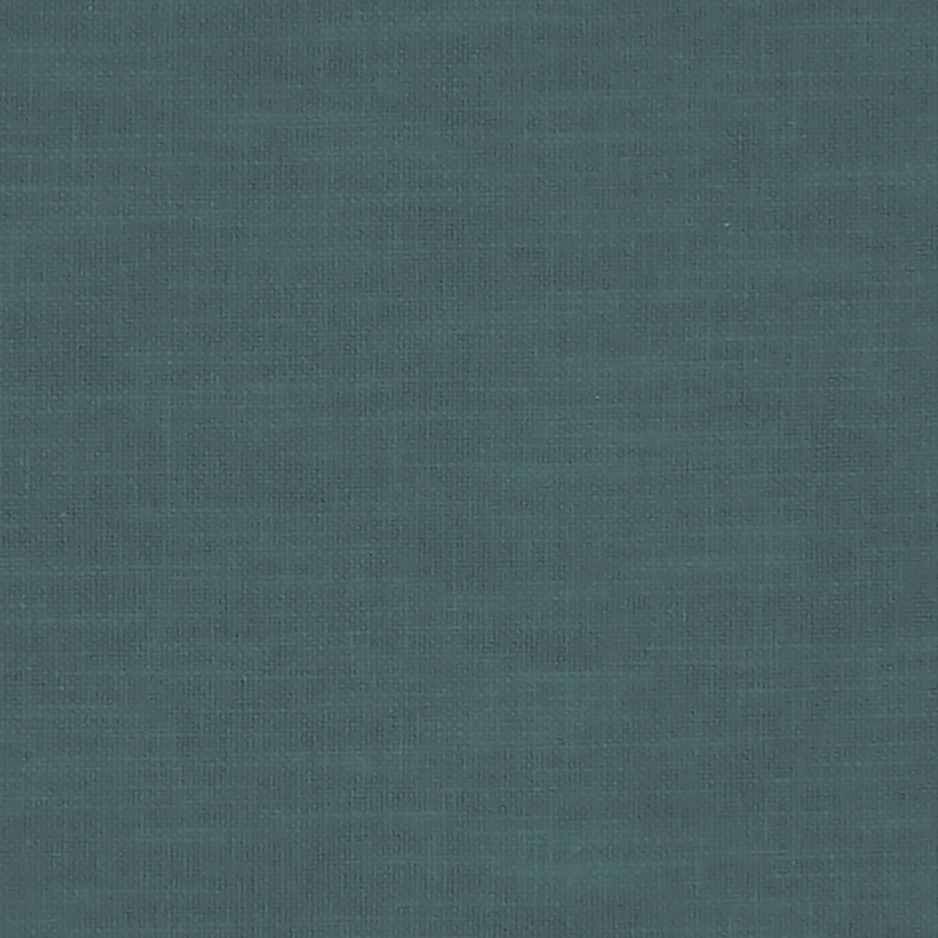 Close-up of deep Kingfisher teal fabric with subtle crosshatched plain-weave texture