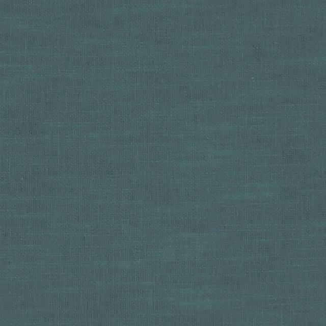 Close-up of deep Kingfisher teal fabric with subtle crosshatched plain-weave texture