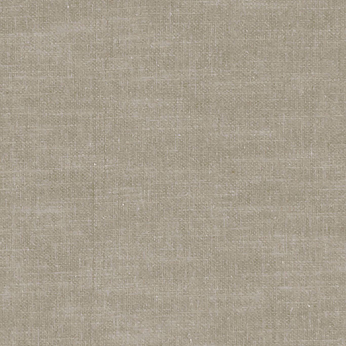 Close-up of muted putty taupe fabric with a fine irregular woven crosshatch texture