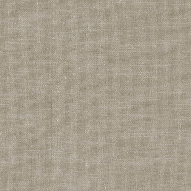 Close-up of muted putty taupe fabric with a fine irregular woven crosshatch texture
