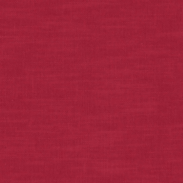 Deep ruby-red plain woven fabric showing a fine, subtly varied textile grain