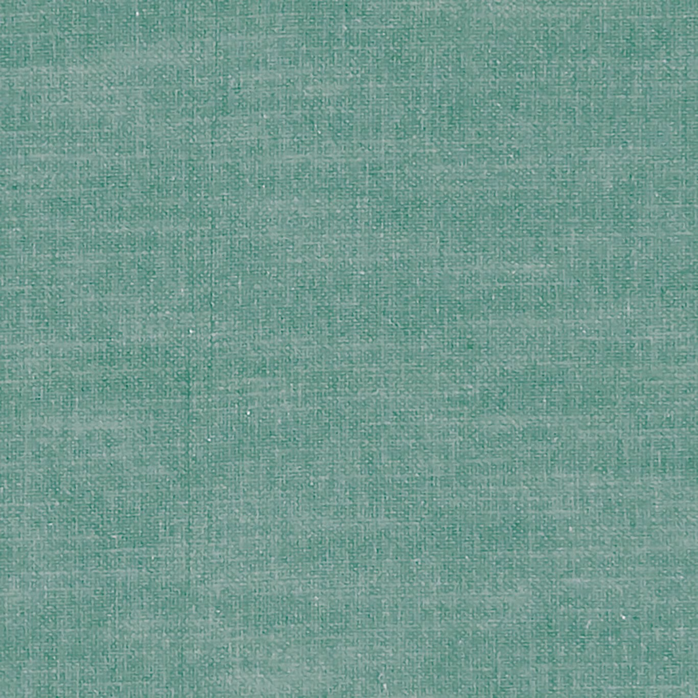 Close-up of muted seafoam teal fabric with a fine irregular plain weave texture