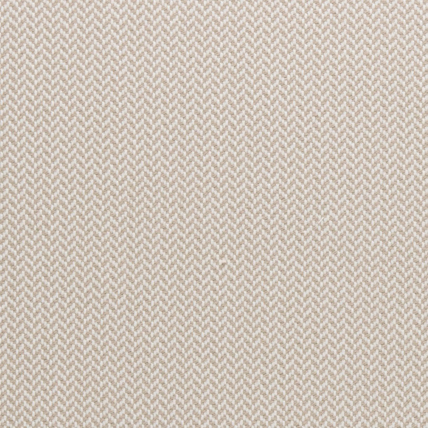 Close-up of natural beige fabric with fine cream herringbone weave