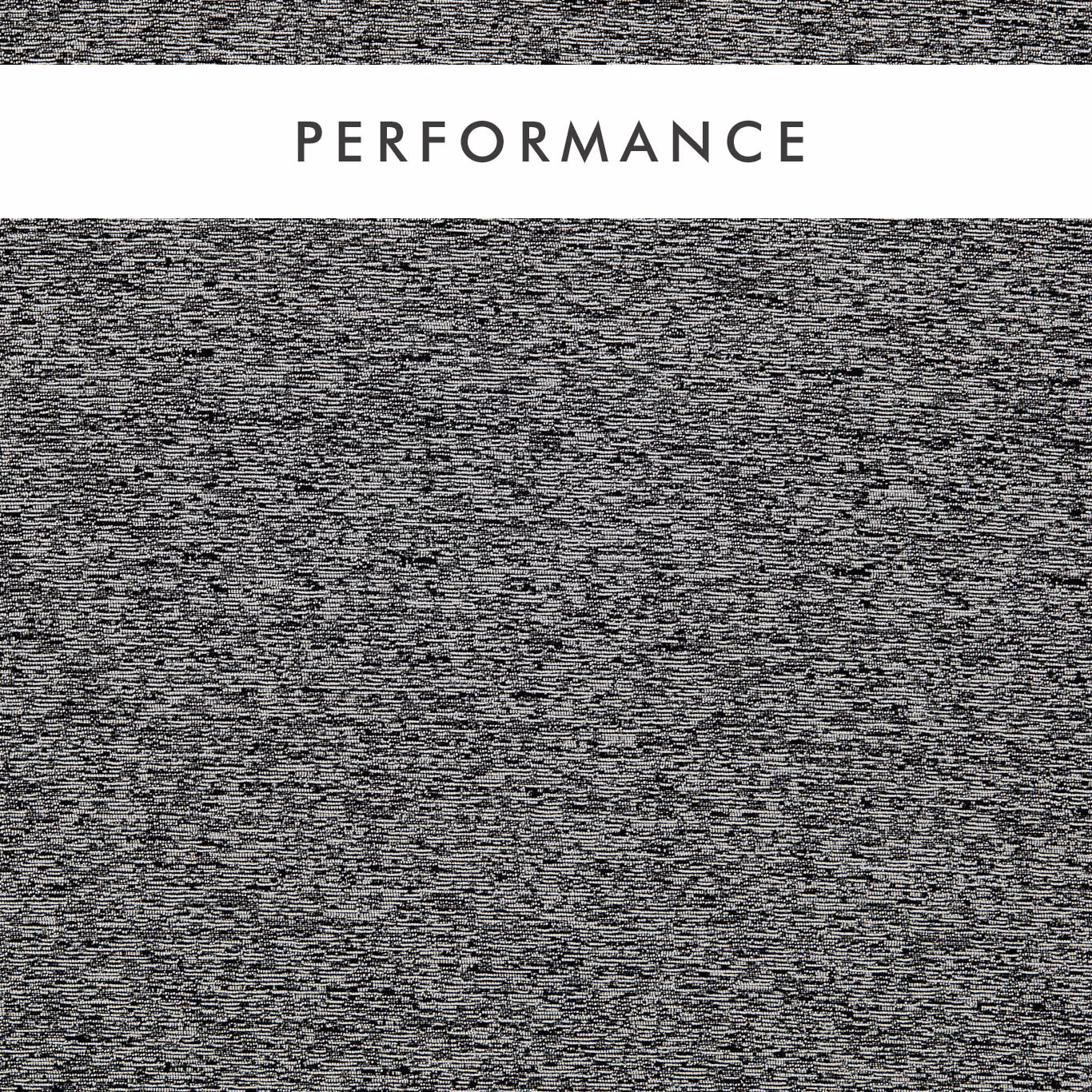 Charcoal-black woven fabric with fine horizontal grey flecks and mottled texture