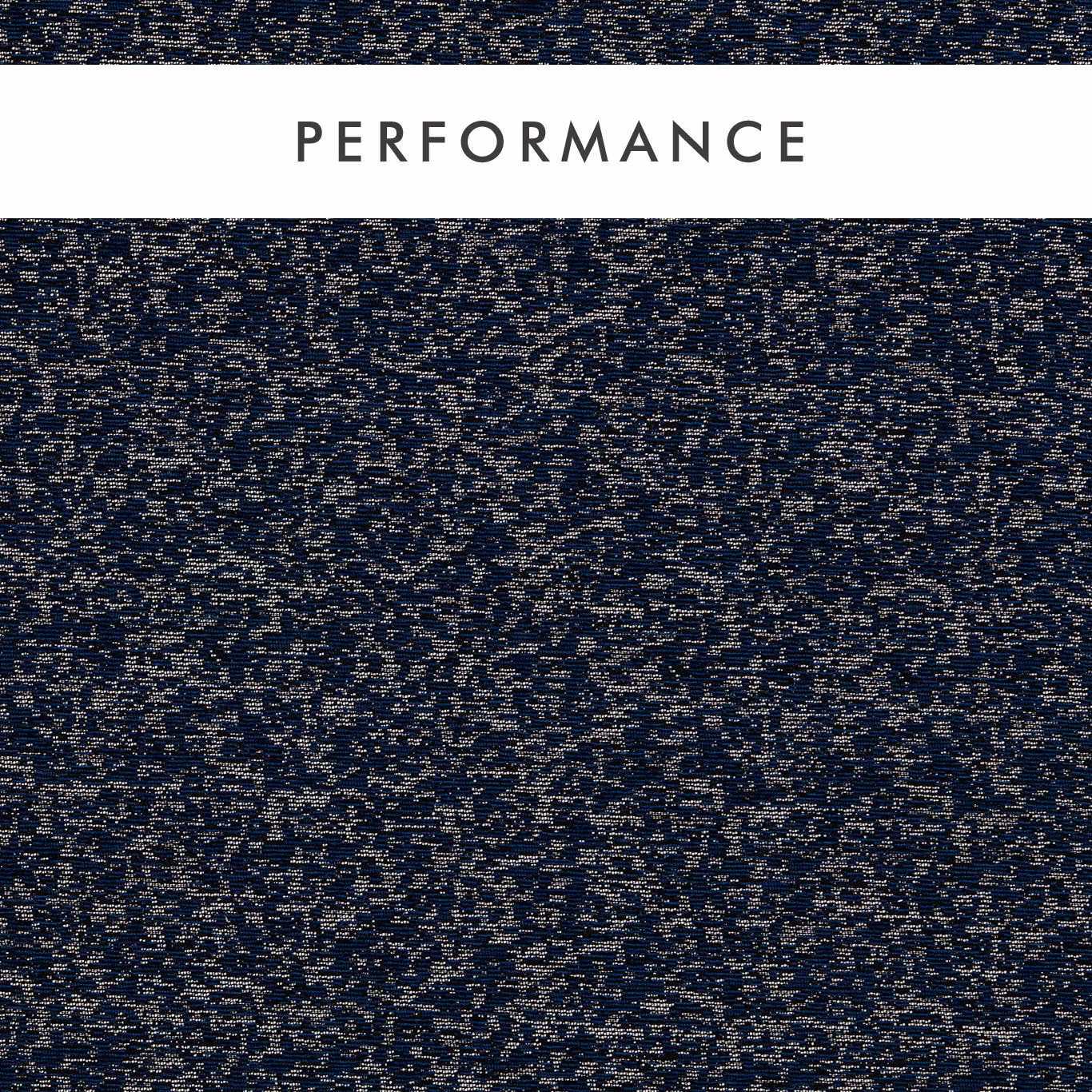 Deep midnight blue woven textile with scattered taupe and pale flecked markings