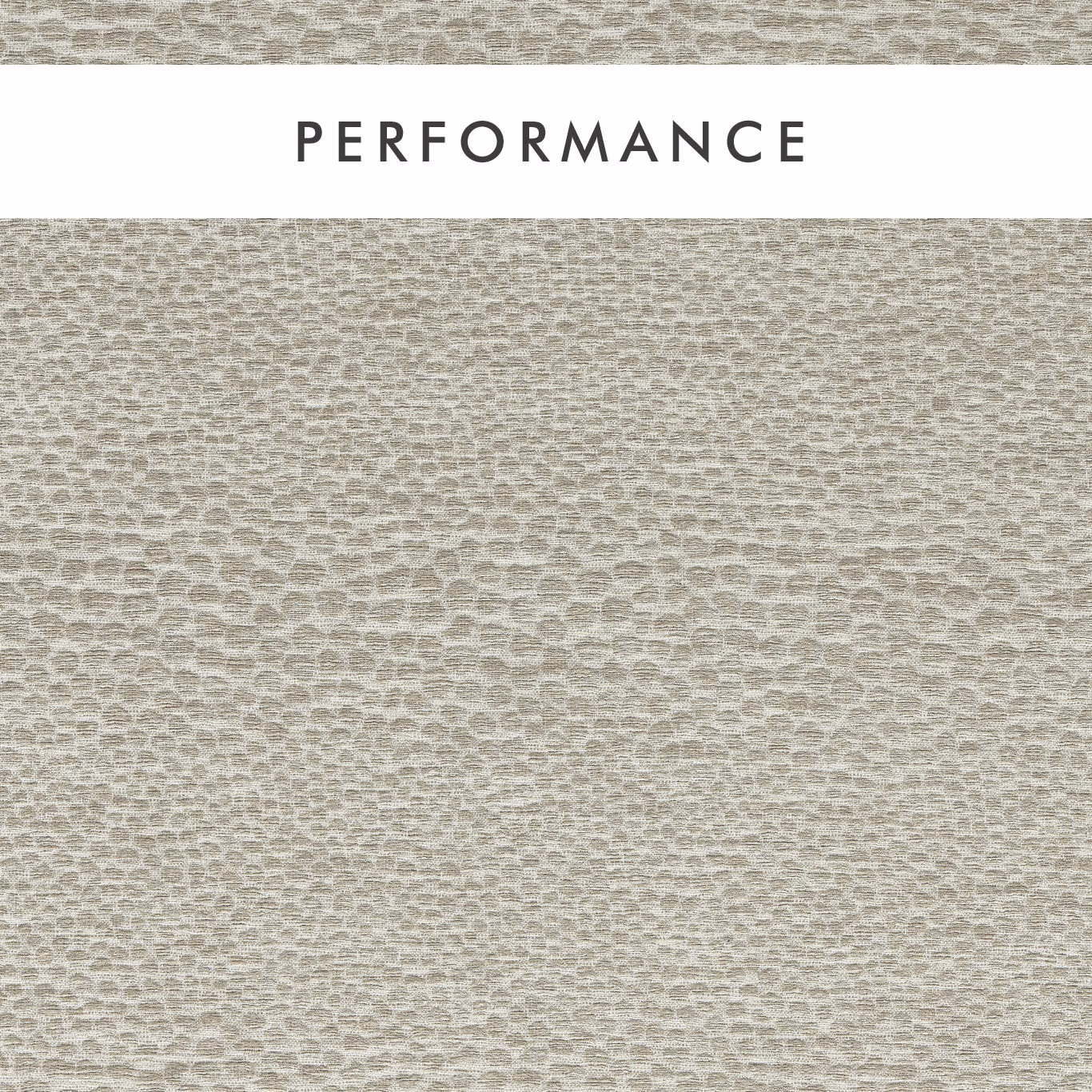 Soft greige woven fabric with closely spaced, pebble-like horizontal marks