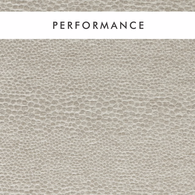 Soft greige woven fabric with closely spaced, pebble-like horizontal marks