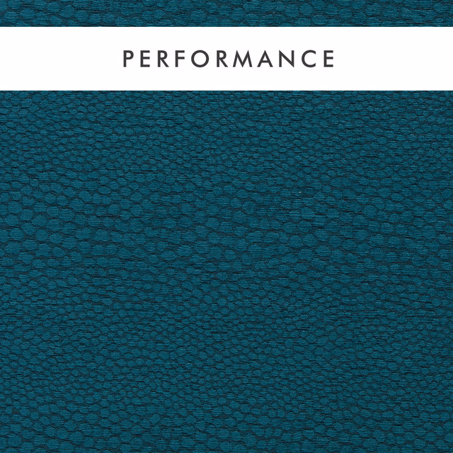 Deep teal woven swatch with closely spaced dark organic pebble marks