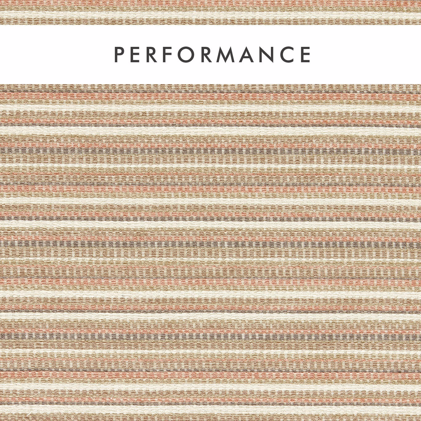 Dusty blush woven stripe with cream, taupe and grey horizontal flecks