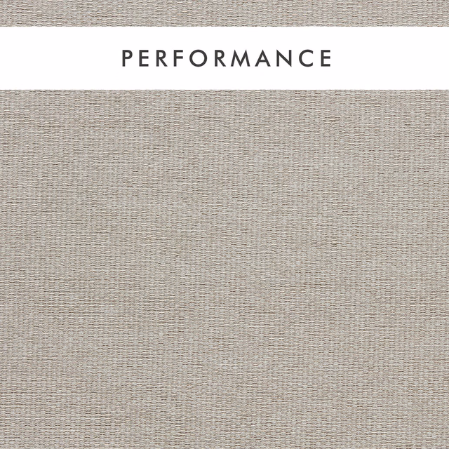 Close-up of muted greige Tergo Pebble fabric with fine horizontal woven texture