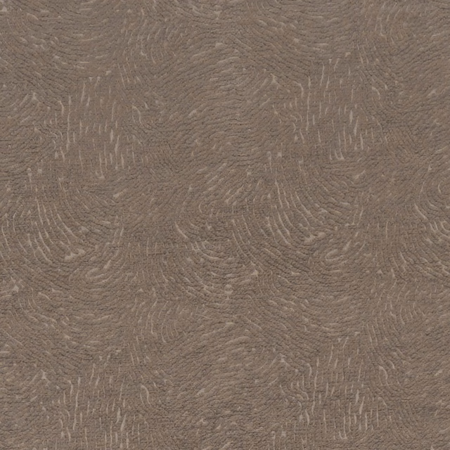 Warm taupe woven textile with raised organic striations and softly mottled texture