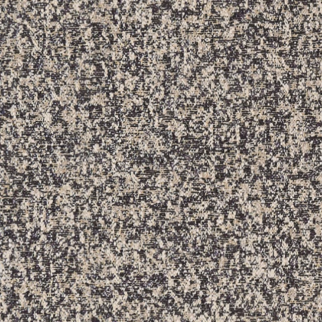 Close-up of midnight blue-black textile with cream and grey flecked woven texture