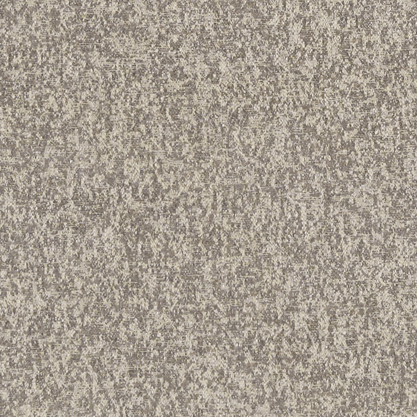 Warm greige woven upholstery with dense mottled flecks and tactile texture