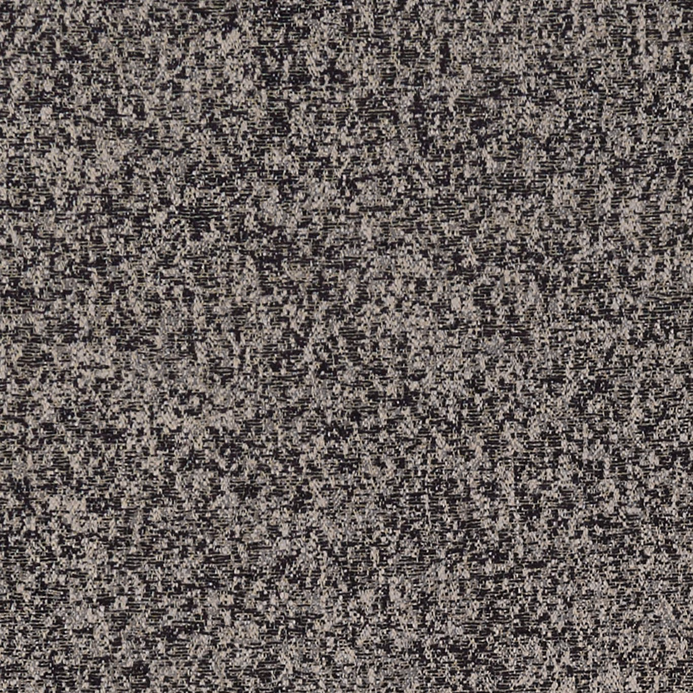 Charcoal black and grey Logan Noir fabric with dense irregular flecked woven texture