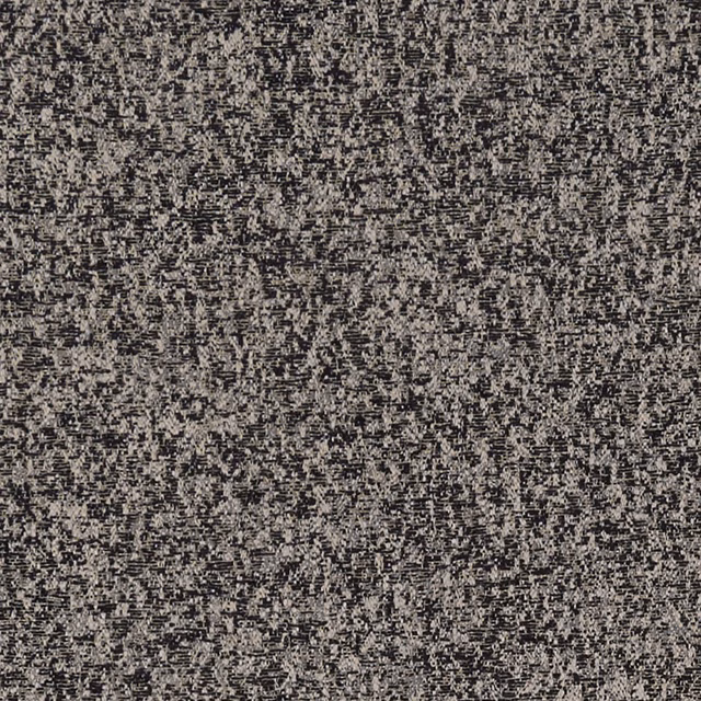 Charcoal black and grey Logan Noir fabric with dense irregular flecked woven texture