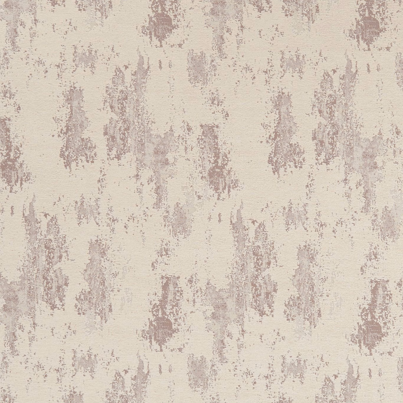 Ivory textile with muted taupe-mauve distressed vertical motifs and soft texture