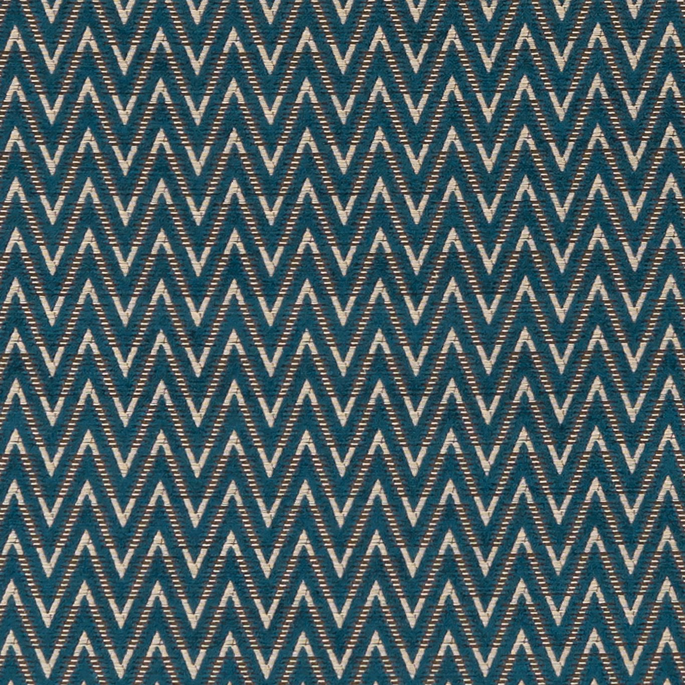 Deep teal textile with tightly packed cream chevrons and fine ribbed texture