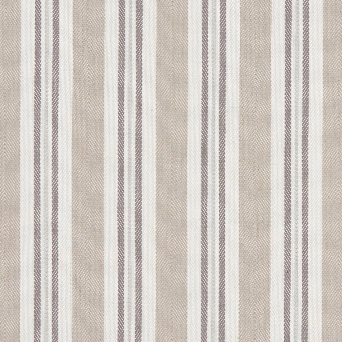 Warm natural beige stripe weave with fine taupe vertical lines