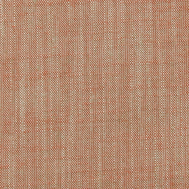 Warm paprika terracotta woven swatch with fine cream flecks and tactile grid texture