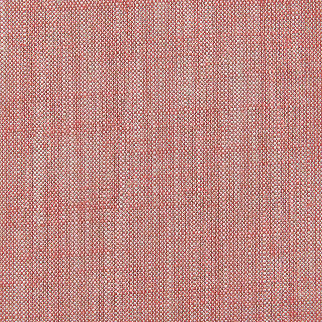 Close raspberry-pink woven textile with pale flecks and a fine tactile grid