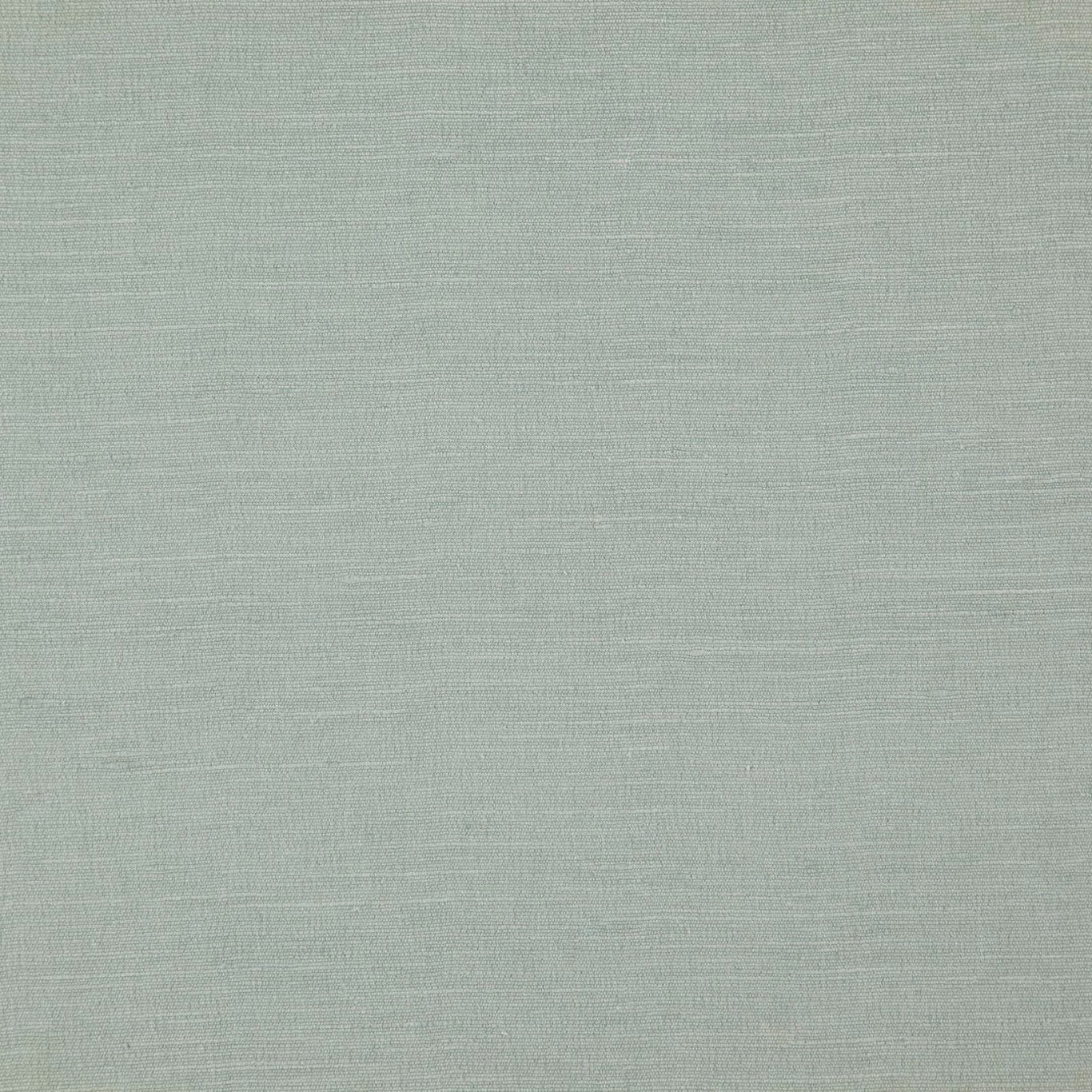 Close-up of pale duck egg blue-green plain weave with fine horizontal slubs