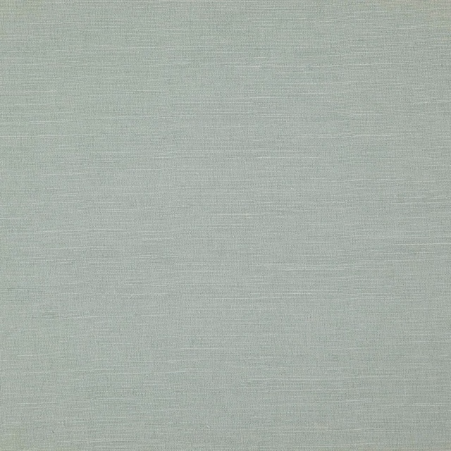 Close-up of pale duck egg blue-green plain weave with fine horizontal slubs