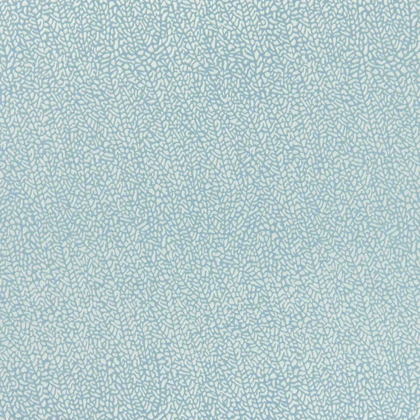 Pale mineral-blue fabric with a fine silver branching pebble motif