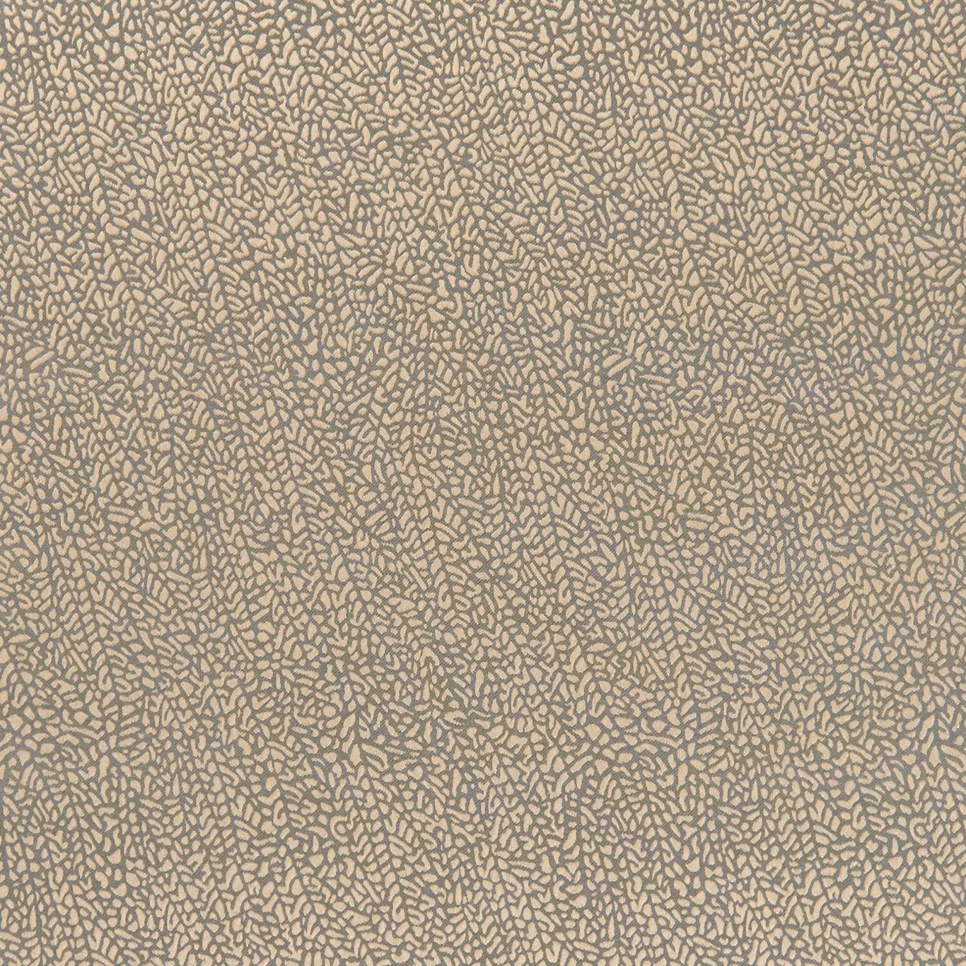 Warm taupe fabric with dense fine gold branching tracery and softly mottled texture