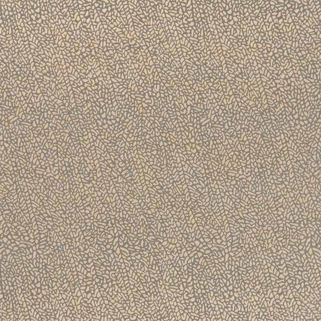 Warm taupe fabric with dense fine gold branching tracery and softly mottled texture