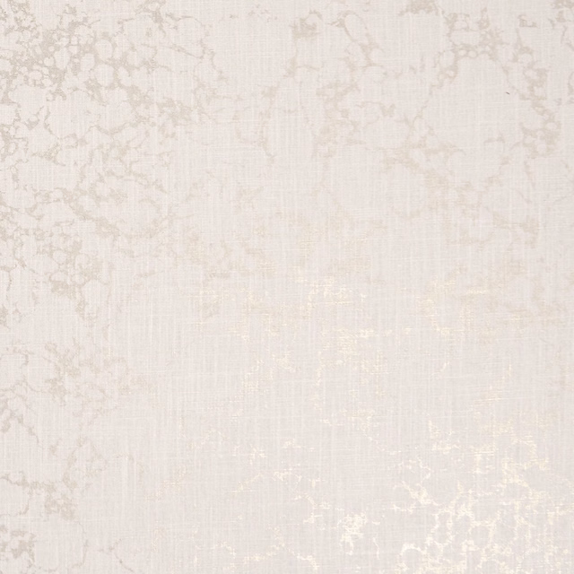 Warm ivory woven ground with pale gold branching botanical tracery and subtle sheen