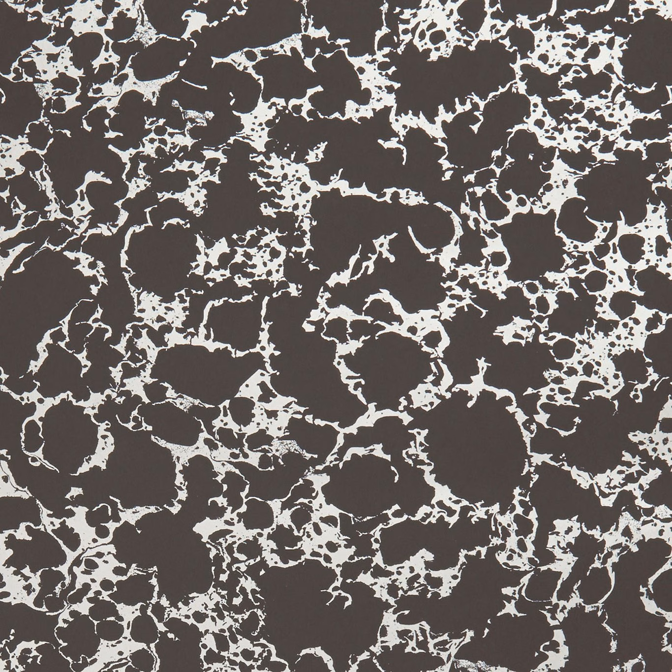 Charcoal wallpaper with pale gold fractured, stone-like organic tracery