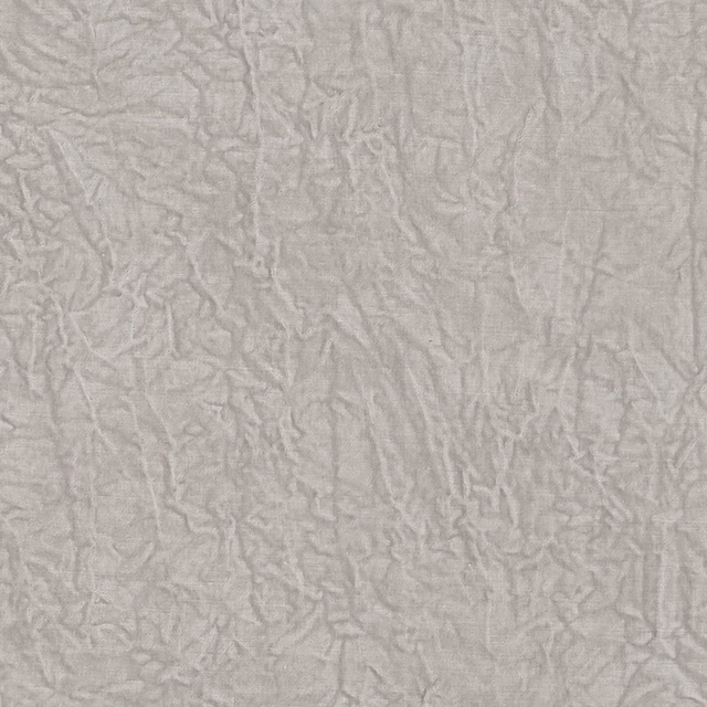 Pale greige Abelia Linen fabric with an irregular crinkled textured surface