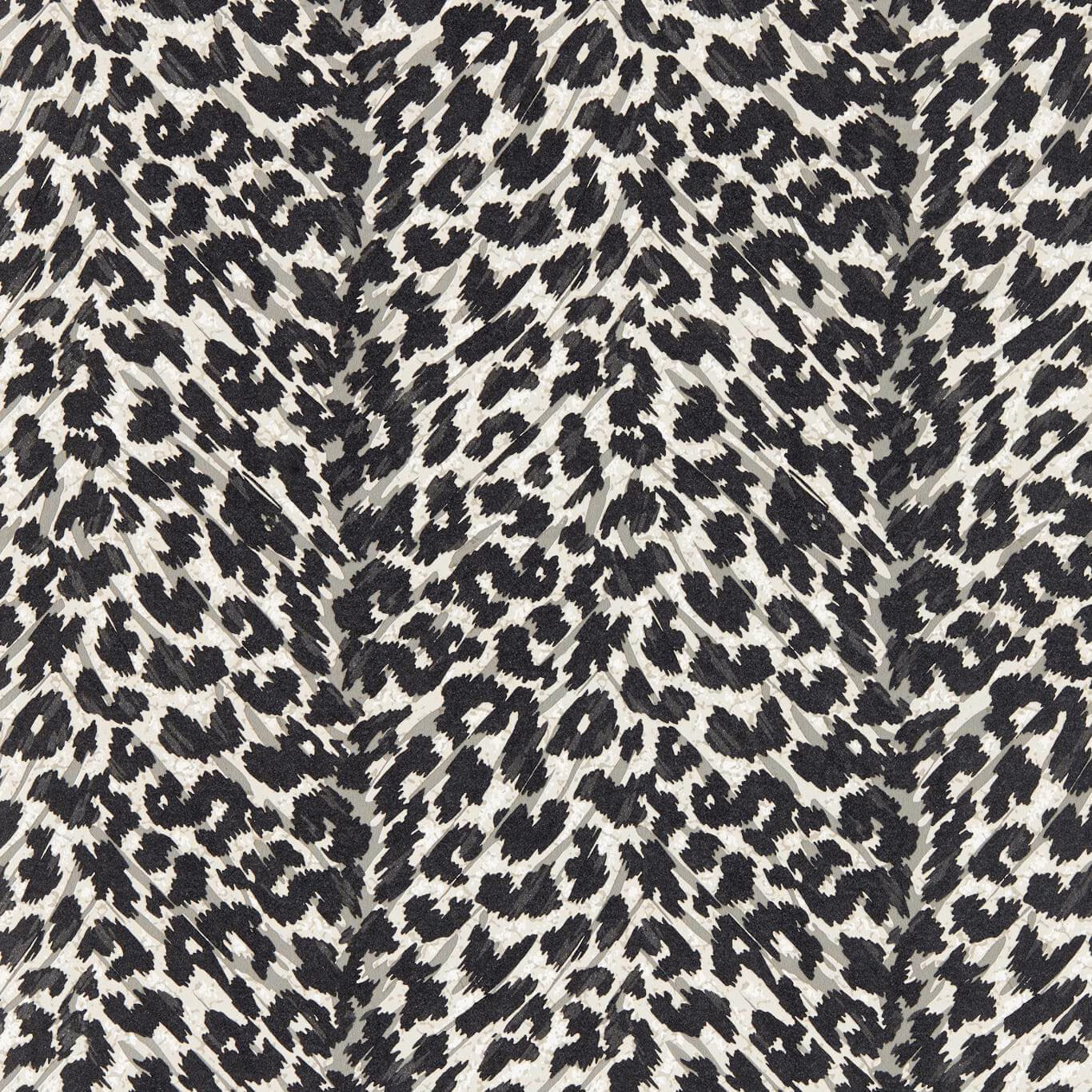 Black and ivory Pokot Noir wallpaper with dense irregular animal markings