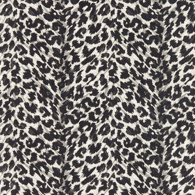 Black and ivory Pokot Noir wallpaper with dense irregular animal markings