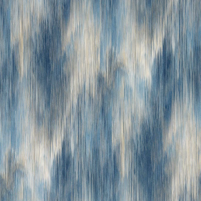 Midnight blue wallpaper with pale cream vertical brushlike striations and cloudy movement