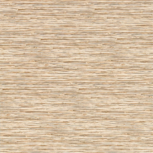 Warm sandy-beige wallpaper with fine cream and taupe horizontal textured striations
