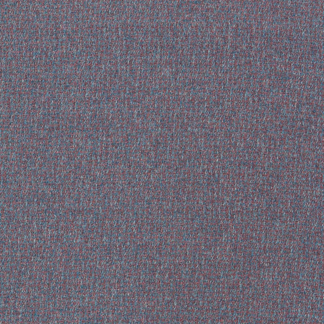 Mottled cranberry upholstery weave with fine teal and blue-green flecks