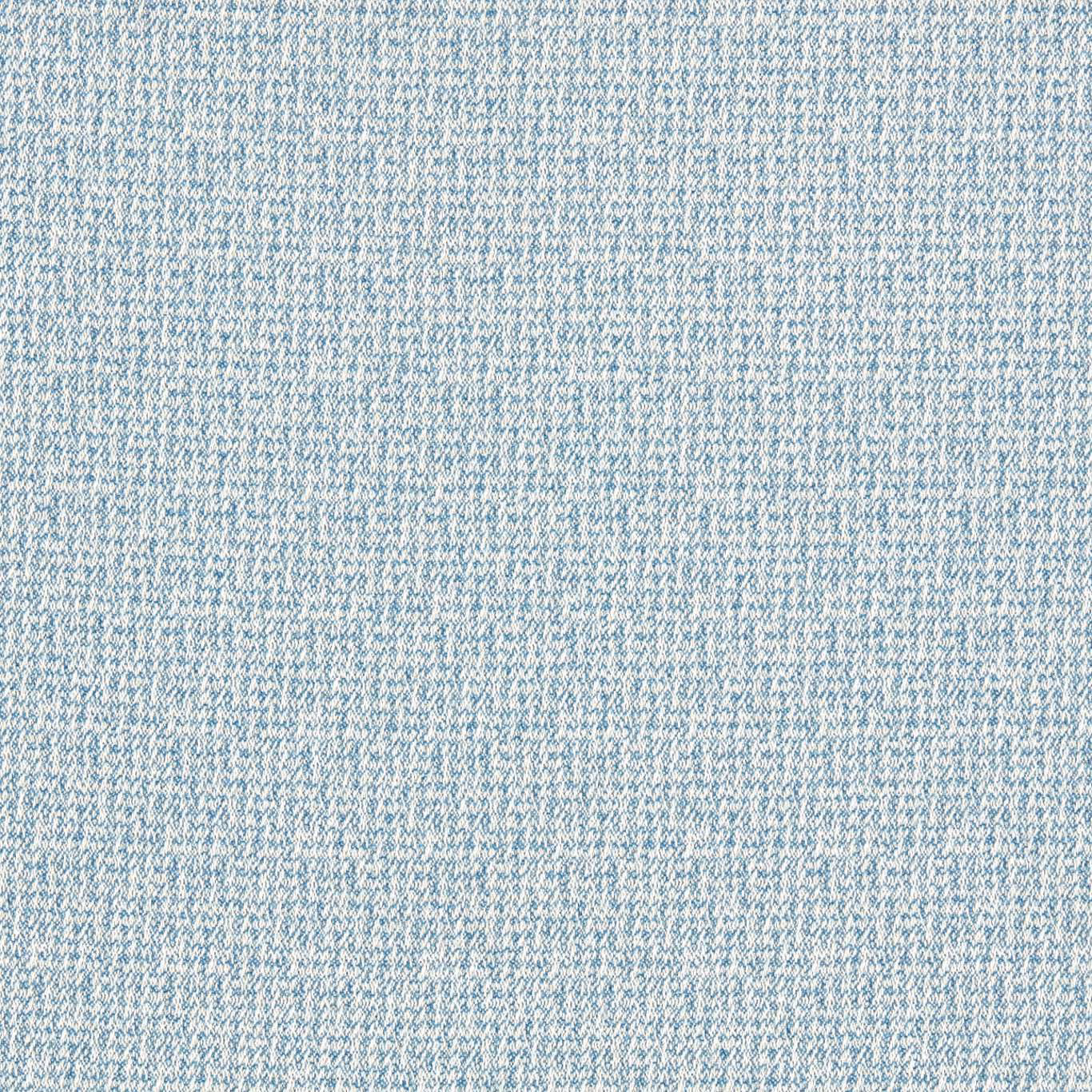 Close-up of cool denim-blue fabric with fine ivory flecks and a dense woven texture