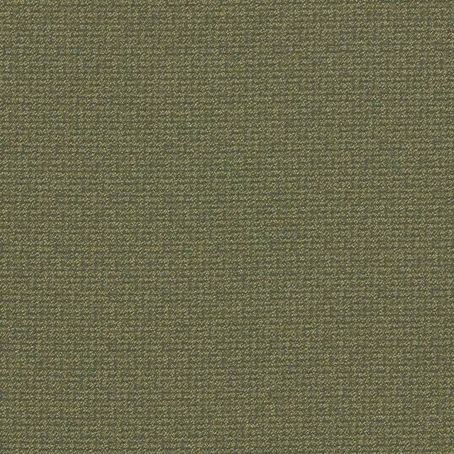 Close-up of muted moss-green textile with dense, fine flecked woven texture